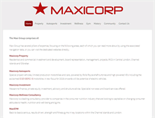 Tablet Screenshot of maxicorp.co.uk